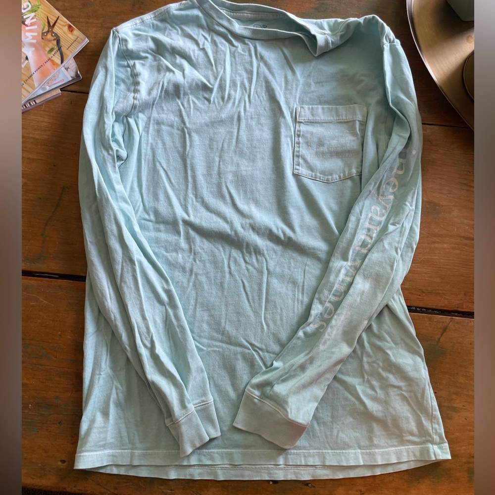Light Blue Vineyard Vines Long Sleeve Tshirt